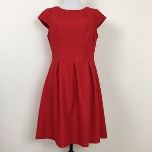 AGB Christmas Holiday Red Gold Sparkle Dress Sz 10